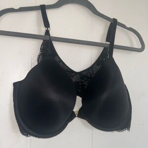 Victoria's Secret Uplift Demi Black Lace-Back T-Shirt Bra